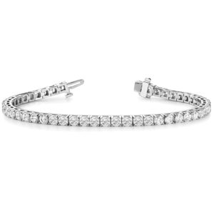 4.00-7.75 CT MOISSANITE ROUND FOREVER ONE TENNIS BRACELET