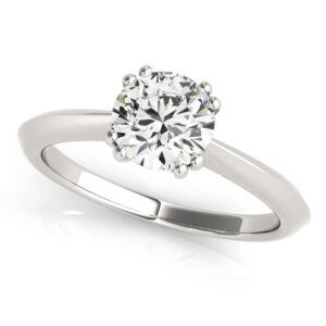 1.00 CT ROUND MOISSANITE FOREVER ONE SOLITAIRE ENGAGEMENT RING