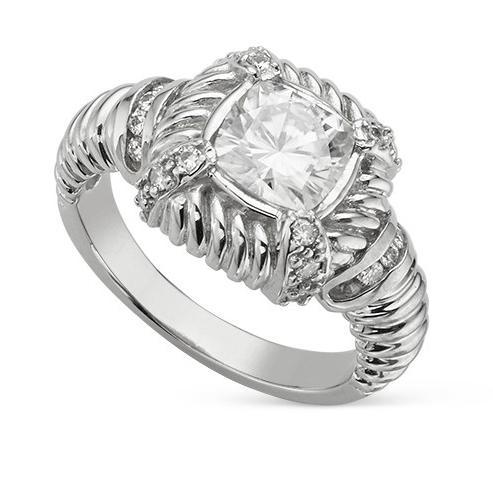 moissanite estate rings
