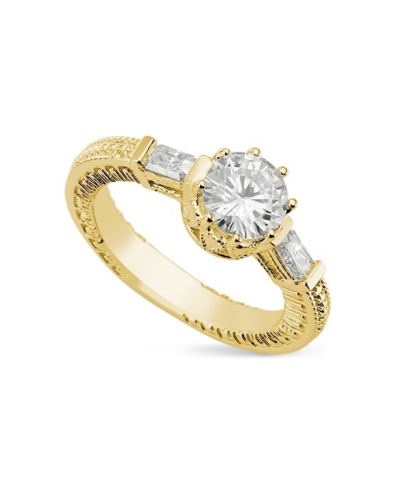 moissanite estate rings